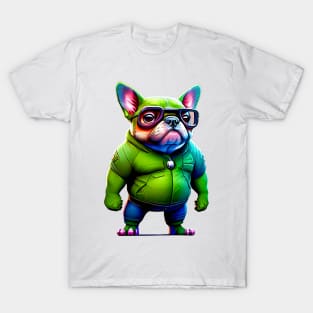 Frenchie in Fun Monster Attire Version 2 T-Shirt